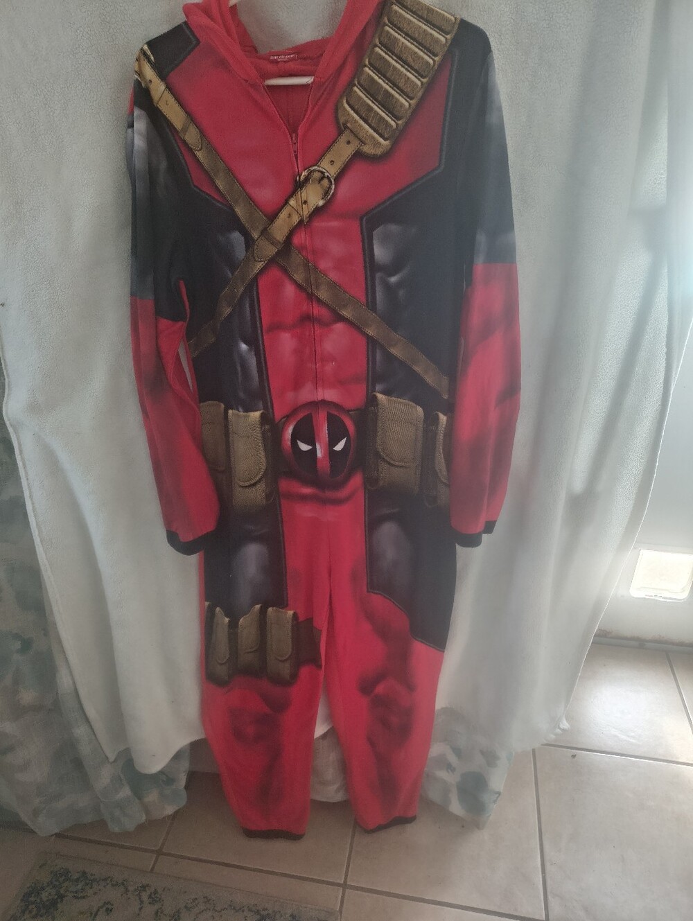 Deadpool Onesie Costume with Hood